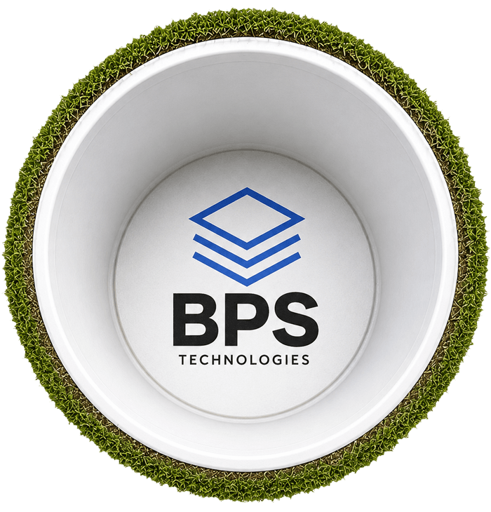 BPS logo in the cup — hole in one