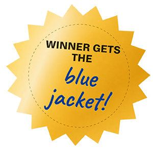 Winner gets the blue jacket